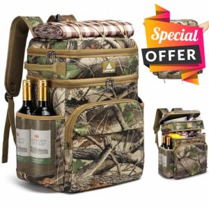 Laripwit Cooler Backpack 54 Cans Insulated Cool Bag Rucksack Leak-Proof Picnic Backpack for Men Women - Perfect Large Soft Cooler Rucksack for Travel