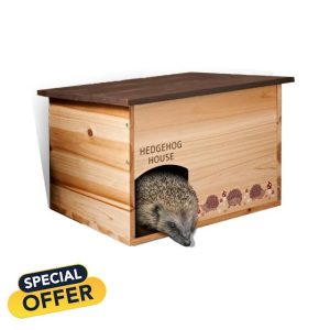BONAFIDE Wooden Hedgehog House
