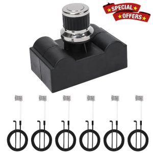 Grill Igniter Kit for Nexgrill 720-0896X,7 Outlet Tact Push Button Spark Igniter with Wire Ignition Replacement Kits