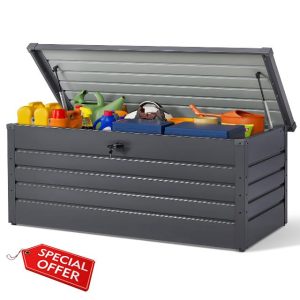 DKIEI 600L Metal Garden Storage Box