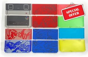 2015 for New 3DS Replacement Front Faceplate Back Plates Part Shell Housing Case Cover (Blacka)