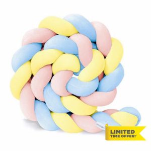 Homesally Braided Cot Bumpers For Cot Bed