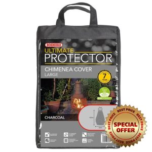 Bosmere Ultimate Protector Large Chimenea Cover Large Charcoal U755C
