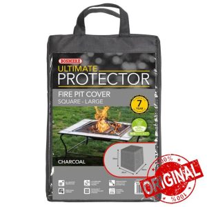 Bosmere Ultimate Protector Square Fire Pit Cover Large Charcoal U775C