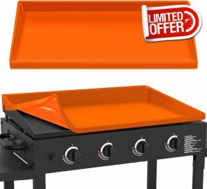 Silicone Griddle Cover Mat for Blackstone : Durable Grill Accessories Full Wrap-Around Griddle Flat Top Cover Food-Grade Protection Grill Buddy Mats (22 inch)