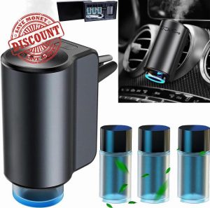 2024 Electric Car Air Freshener Diffuser with 3 Natural Aroma (Cologne/Chanell/Hiltonn)