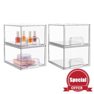 Vtopmart 4 Pack Stackable Storage Drawers