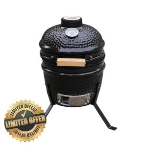 Alivio Kamado 13" Ceramic Mini BBQ Grill Smoker Egg Charcoal Cooking Oven