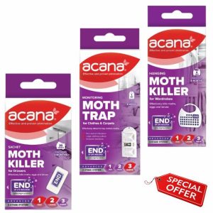 ReubsRetail Moth Protection Bundle - Includes 20 Pack Sachet Moth Killer
