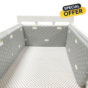 AmphaDeco Breathable Crib Bumper