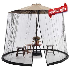CYzpf Outdoor Mosquito Net Canopy with Zip Canopy Netting for 4-6 Person Compact and Lightweight Mosquito Net for Canopy Pergolas Camping Tent