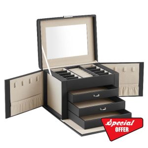 SONGMICS 4-Tier Jewellery Box