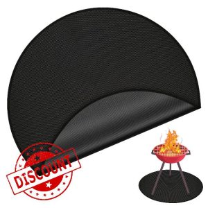 NQEUEPN 48in Fireplace Floor Protector