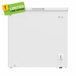 SIA SCF200WE Freestanding 199L White Chest Freezer With Wire Basket