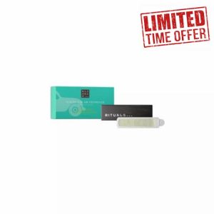 RITUALS The Ritual of Karma Car Air Freshener - with Lotus Flower and White Tea Scent - With Reusable Wooden Holder - 6g