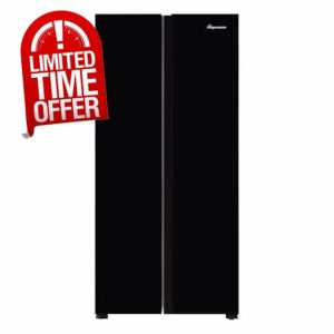 Fridgemaster MS83431EB Freestanding Slim American Side by side Door Fridge Freezer 445L