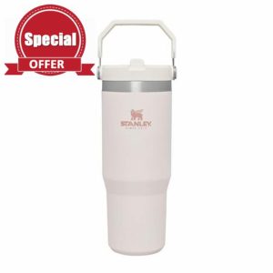 Stanley IceFlow Flip Straw Water Bottle with Straw 0.89L - Keeps Cold for 12+ Hours - Leakproof - Stainless Steel Water Bottle - BPA-Free Travel Mug - Easy to Carry - Dishwasher Safe