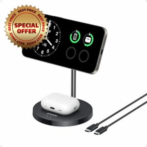 Anker MagGo 2-in-1 Wireless Charging Station