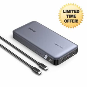 UGREEN Nexode 140W 25000mAh Power Bank Fast Charging 3-Port Portable Charger Laptop Battery Pack Compatible with Dell