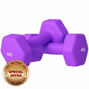 SPORTNOW Set of 2 Hex Dumbbells