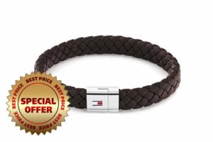 Tommy Hilfiger Jewelry Men's Leather Bracelet Brown - 279033