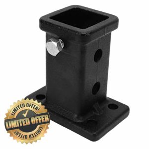 AOWINHIT 2in Bolt On Receiver Tube Trailer Hitch Receiver Adapter for Pickup Trucks Universal