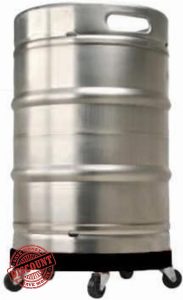 Half-Barrel Keg Dolly - Inexpensive and Easy Way to Move Half-Barrel Kegs and Large Heavy Pots - Transport Kegs from Walk-in to Keg Fridge at Bar - Makes it Easy to Roll Kegs to Mop Cooler Floo