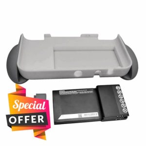 Customized New3DSXL Extra Large Rechargeable Battery Pack 5000mAh + Special Grip Cover