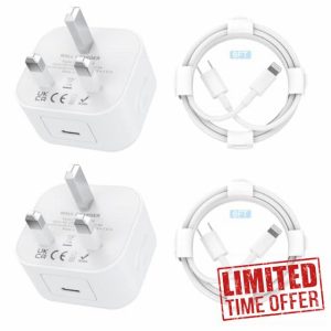 USB C Charger Plug for iPhone Charger [Apple MFi Certified] 2Pack 20W USB C Plug Fast Charge Power Adapter with 6FT Lightning Cable for iPhone 14 13 12 11 Pro Max SE XS XR 8 Plus SE