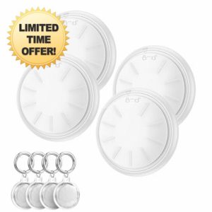 ZITTZ Tags-4 Pack Air Tracker Works with Apple Find My (iOS Only)