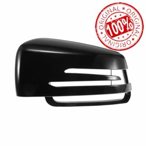 X AUTOHAUX Car Rear View Left Side Mirror Cover Cap Replacement Gloss Black for Mercedes Benz a Class W176 B Class C Class Mirror Guard Covers Exterior Trims