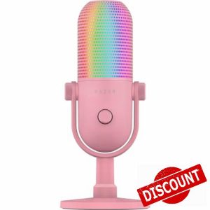 Razer Seiren V3 Chroma - RGB USB Microphone - Supercardioid Condenser Microphone with Tap-to-Mute (Reactive Lighting