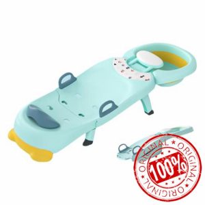 Toddler Shampoo Chair | Foldable Kids Hair Washing Bath Seat | Portable Baby Bath Seat with Soft U-Shaped Headrest & Hair Washing Basin | Bath Hair Washing Aids for Children Aged 0 to 10 Years