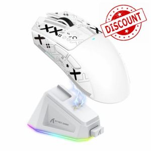 ATTACK SHARK X11 Gaming Mouse with Magnetic Charging Dock