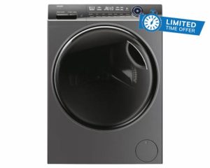 Haier I-Pro Series 7 Plus HW80-B14979S8 8KG Load Capacity 1400RPM Spin Speed 14 Programs WIFI Graphite Direct Motion Freestanding Washing Machine - A Class Energy