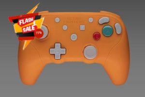 Retro Fighters BattlerGC Wireless 2.4G Controller Orange - Gamecube