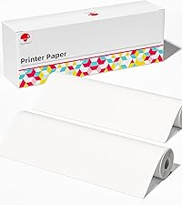 A4 Thermal Paper 2 Rolls Portable Printer for Travel Home Photo Invoice Contract 210x297 mm