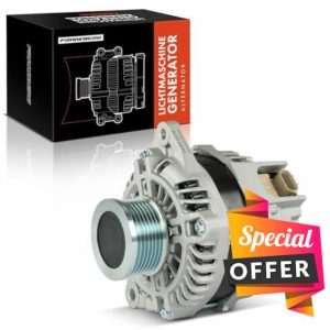 Frankberg Alternator Generator 150A 2-Pin Compatible with NP300 Navara D40 2.5L 2005-2024 Murano II Z51 2.5L 2010-2014 Pathfinder III R51 2.5L 2005-2013 Replace# A002TX178 1