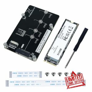 Freenove M.2 NVMe Adapter for Raspberry Pi 5 with 512GB SSD