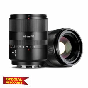 7artisans AF85mm f1.8 Full Frame Portrait Automatic Lens Compatible for Sony E Mount A7R5 R4 R3 M4 M3 ZVE10(Black)
