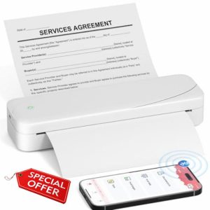 Phomemo Thermal Printer A4 - M833 Bluetooth Portable Printer 300DPI Photo Printer