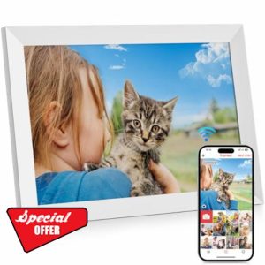 GGUA 10.1 Inch Digital Photo Frame Wifi Built in 32GB Memory