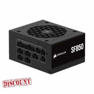 CORSAIR SF850 (2024) Fully Modular Low Noise 80 PLUS Platinum ATX Power Supply – ATX 3.1 Compliant – PCIe 5.1 Ready – SFX-to-ATX Bracket Included – Black