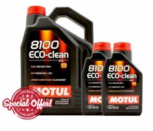 WOL-Motul 8100 Eco-Clean 0w30 Fully Synthetic Car Engine Oil 102889 - ACEA C2