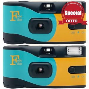Fotofilm Pro Disposable Camera Single Use Film Ultramax 400 27 Exposure Flash Multipack - 4 pack