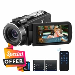 ORDRO B320 1080P Camcorder with 16GB SD Card