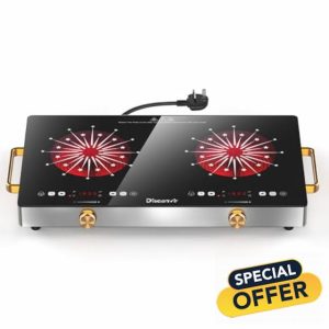Disaenvir Portable Ceramic Hob 2 Zone