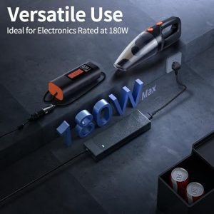 100~240V to 12V Car Charger Power Supply Adapter with Fast Cooling Fan