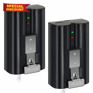 Bisoff 2Pack Rechargeable Battery for Ring Video Doorbell 2/3/3Plus/4 with Charger Station