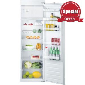 Hotpoint 262 Litre In-column Integrated Upright Fridge - White